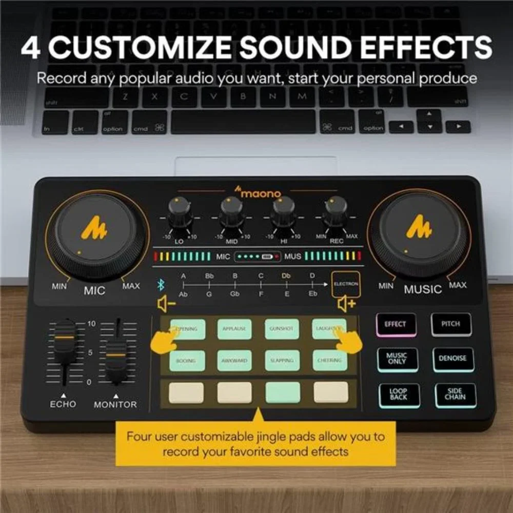Podcast Equipment Bundle Audio mixer All-in-One Podcast Production Studio